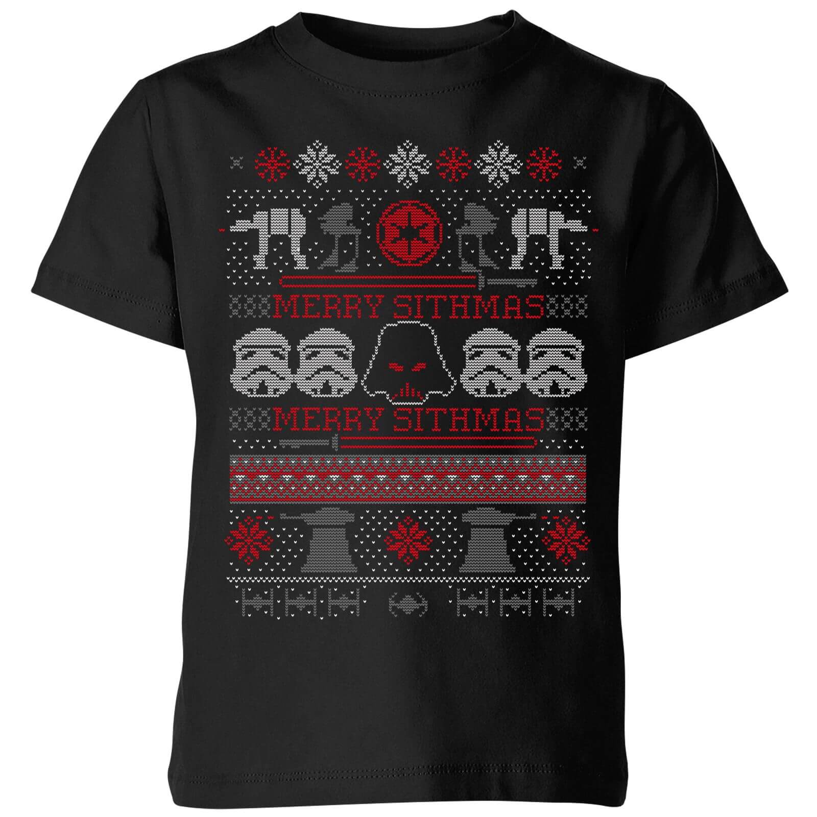 Bild von Star Wars Merry Sithmas Knit Kinder T-Shirt - Schwarz - 9-10 Jahre