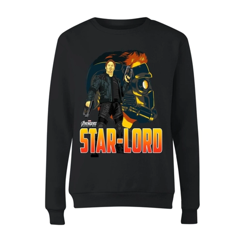 Bild von Avengers Star-Lord Damen Pullover - Schwarz - XS