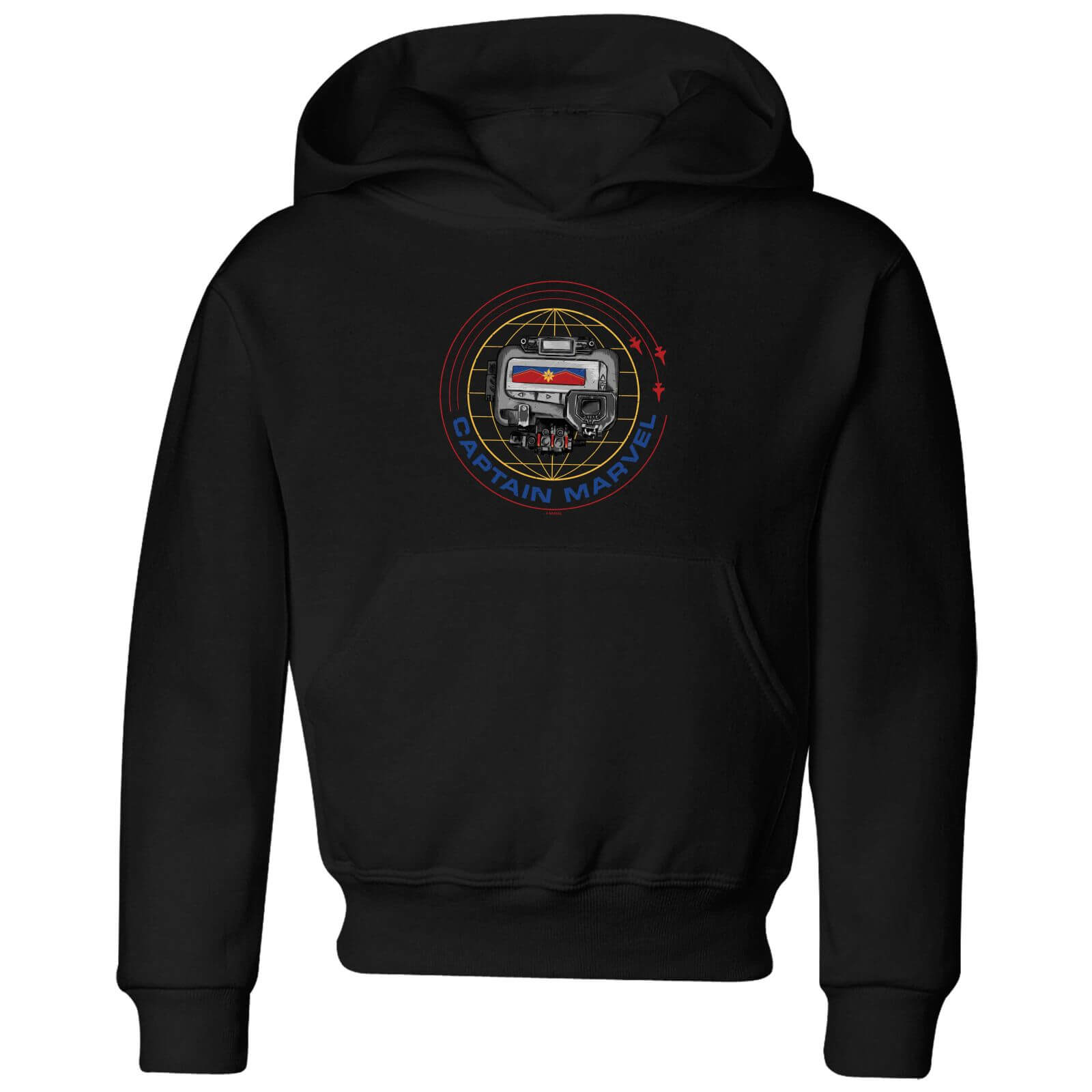 Bild von Captain Marvel Pager Kids' Hoodie - Black - 5-6 Jahre