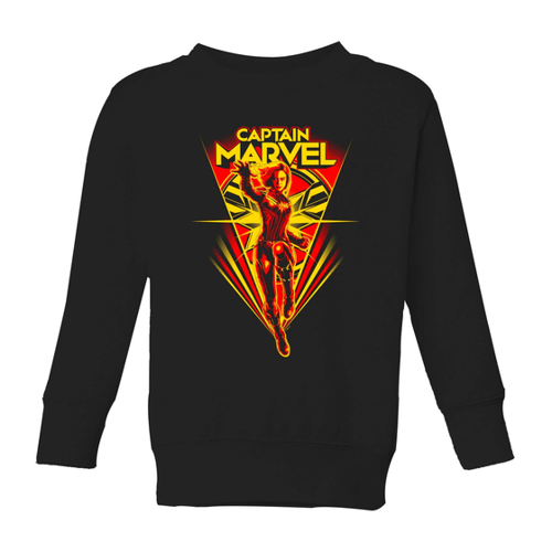 Bild von Captain Marvel Freefall Kids' Sweatshirt - Schwarz - 3-4 Jahre