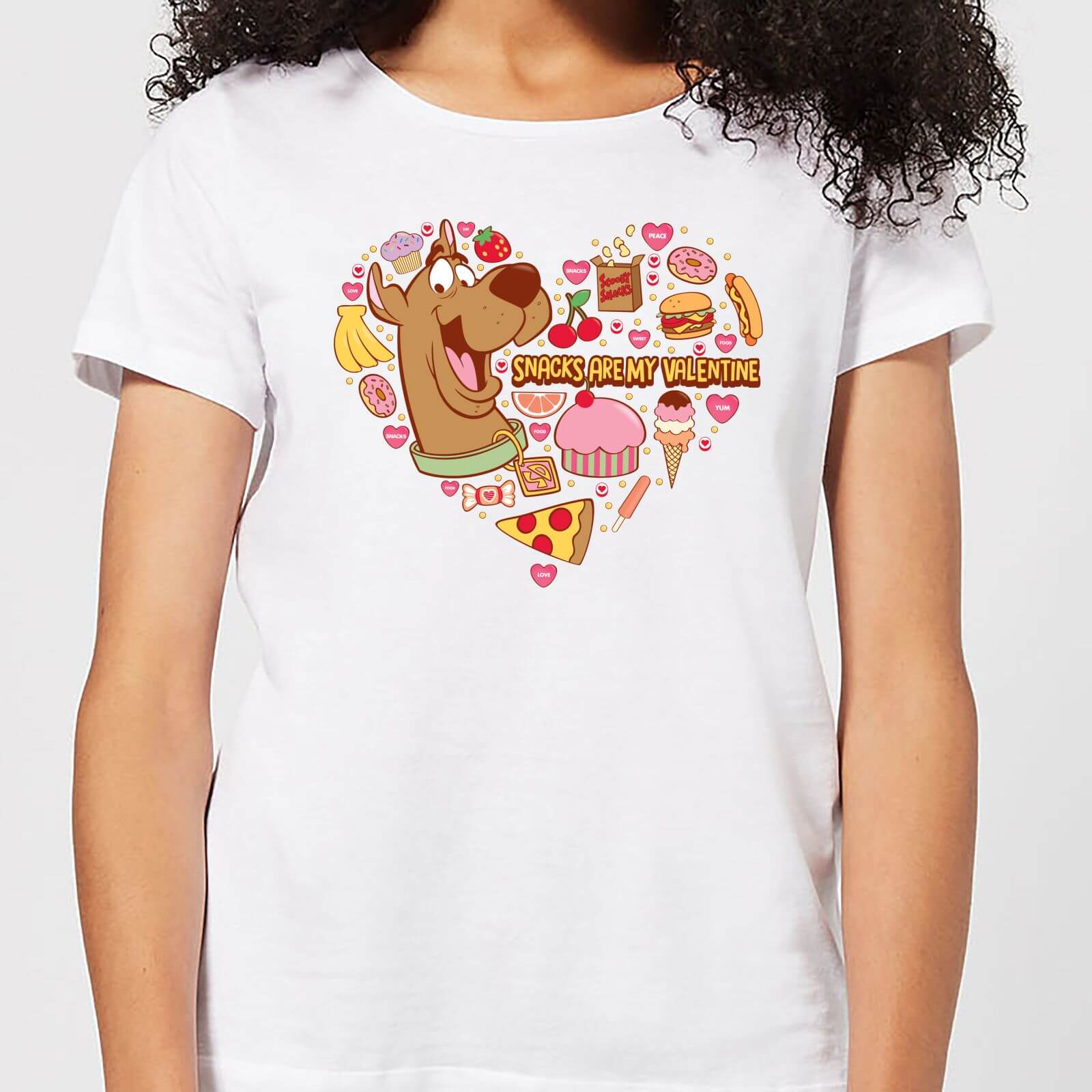 Bild von Scooby Doo Snacks Are My Valentine Women's T-Shirt - White - L