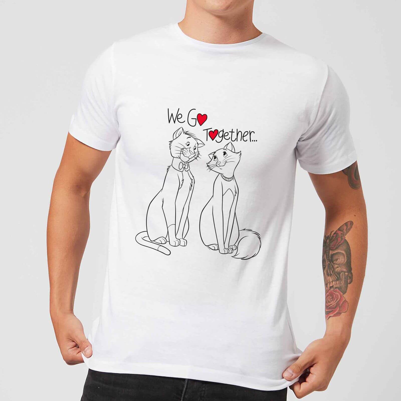 Bild von Disney Aristocats We Go Together Men's T-Shirt - White - L