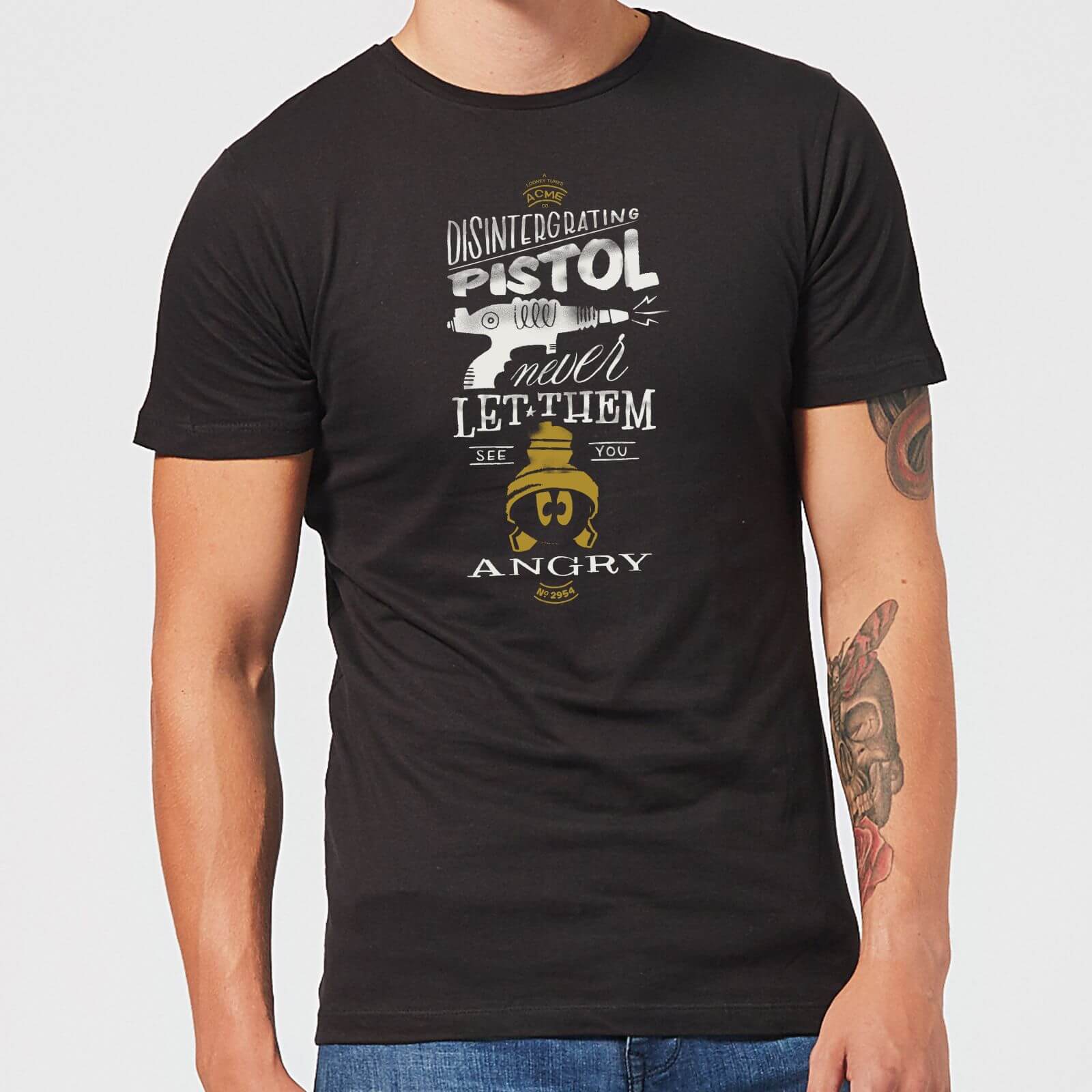 Bild von Looney Tunes ACME Disintegrating Pistol Men's T-Shirt - Black - XL