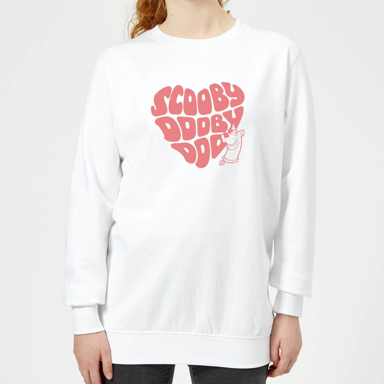 Bild von Scooby Doo I Ruv You Women's Sweatshirt - White - XXL