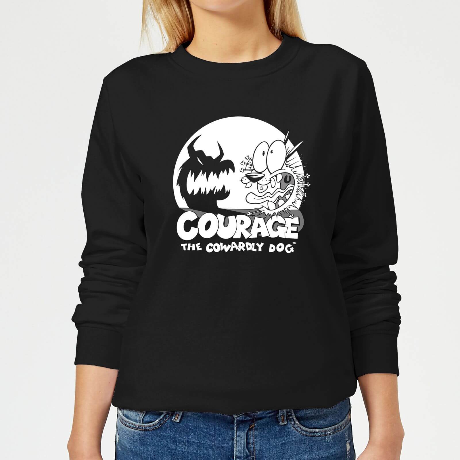 Bild von Courage The Cowardly Dog Spotlight Women's Sweatshirt - Black - XL