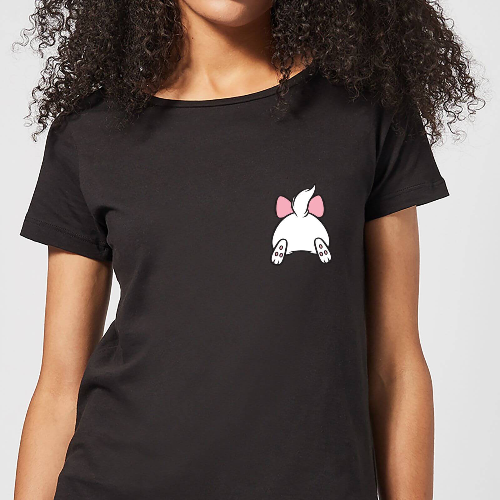 Bild von Disney Marie Backside Damen T-Shirt - Schwarz - 3XL