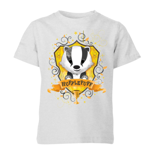 Bild von Harry Potter Hufflepuff Crest Kinder T-Shirt - Grau