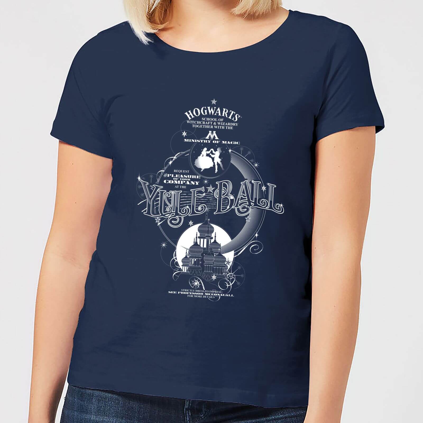 Bild von Harry Potter Yule Ball Women's T-Shirt - Navy - S