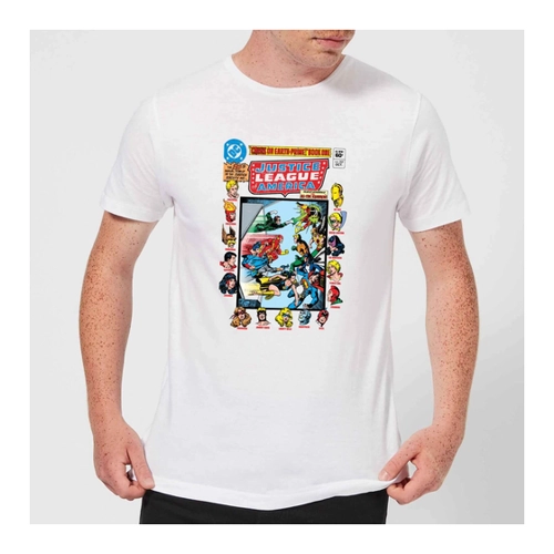 Bild von Justice League Crisis On Earth-Prime Cover Men's T-Shirt - White - M