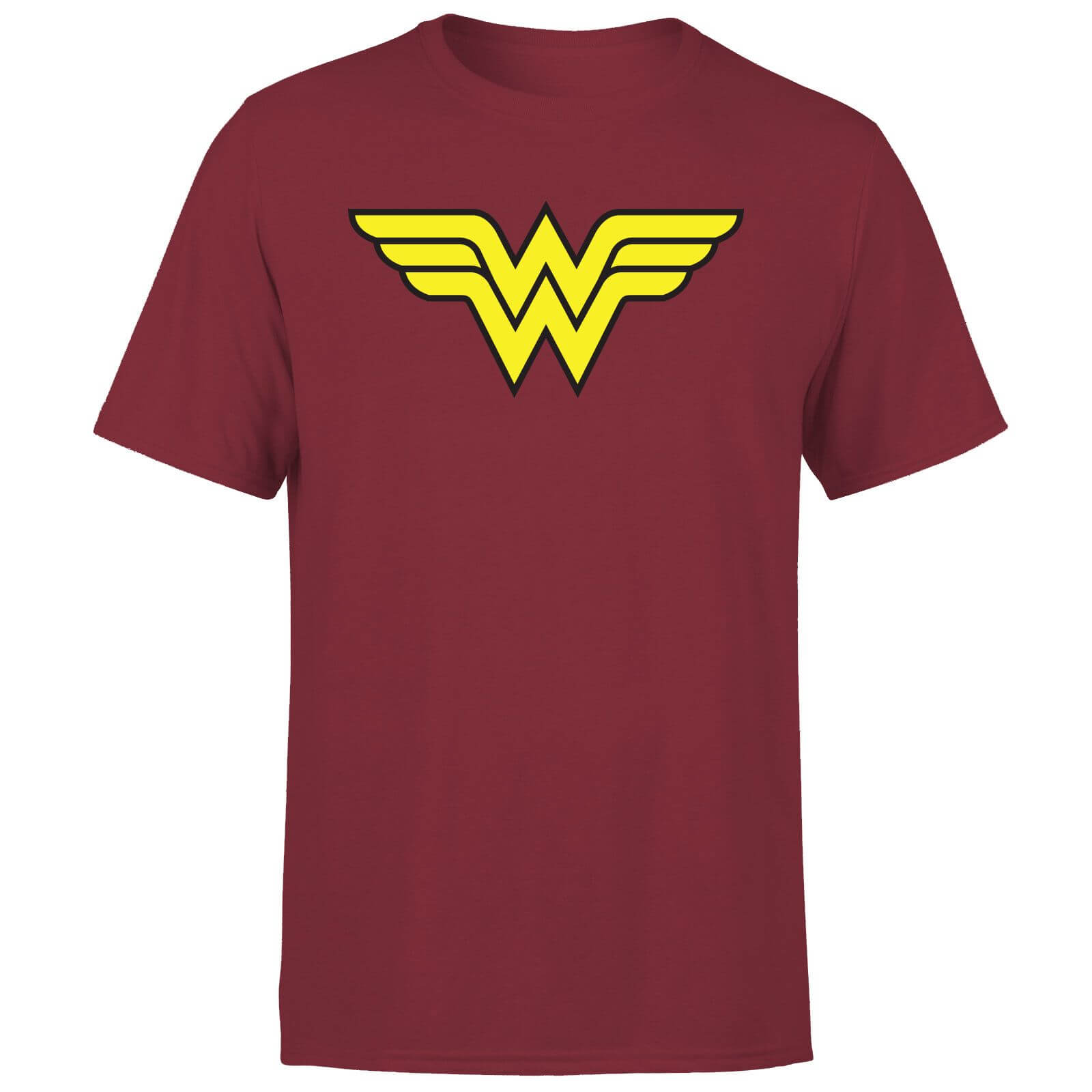Bild von Justice League Wonder Woman Logo Men's T-Shirt - Burgundy - L