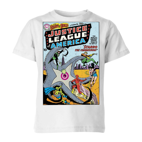 Bild von Justice League Starro The Conqueror Cover Kids' T-Shirt - Weiß - 11-12 Jahre