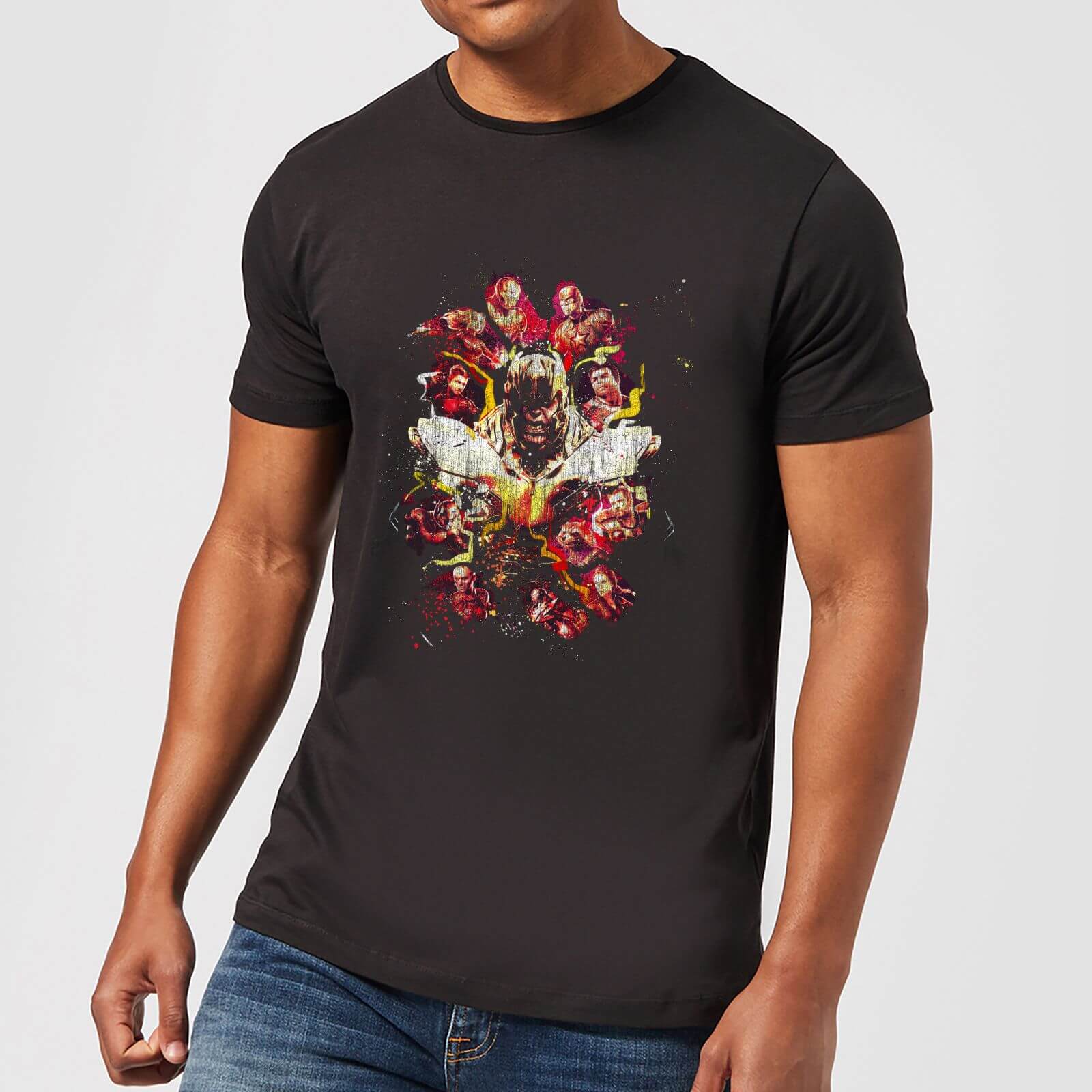 Bild von Avengers Endgame Distressed Thanos Herren T-Shirt - Schwarz - L
