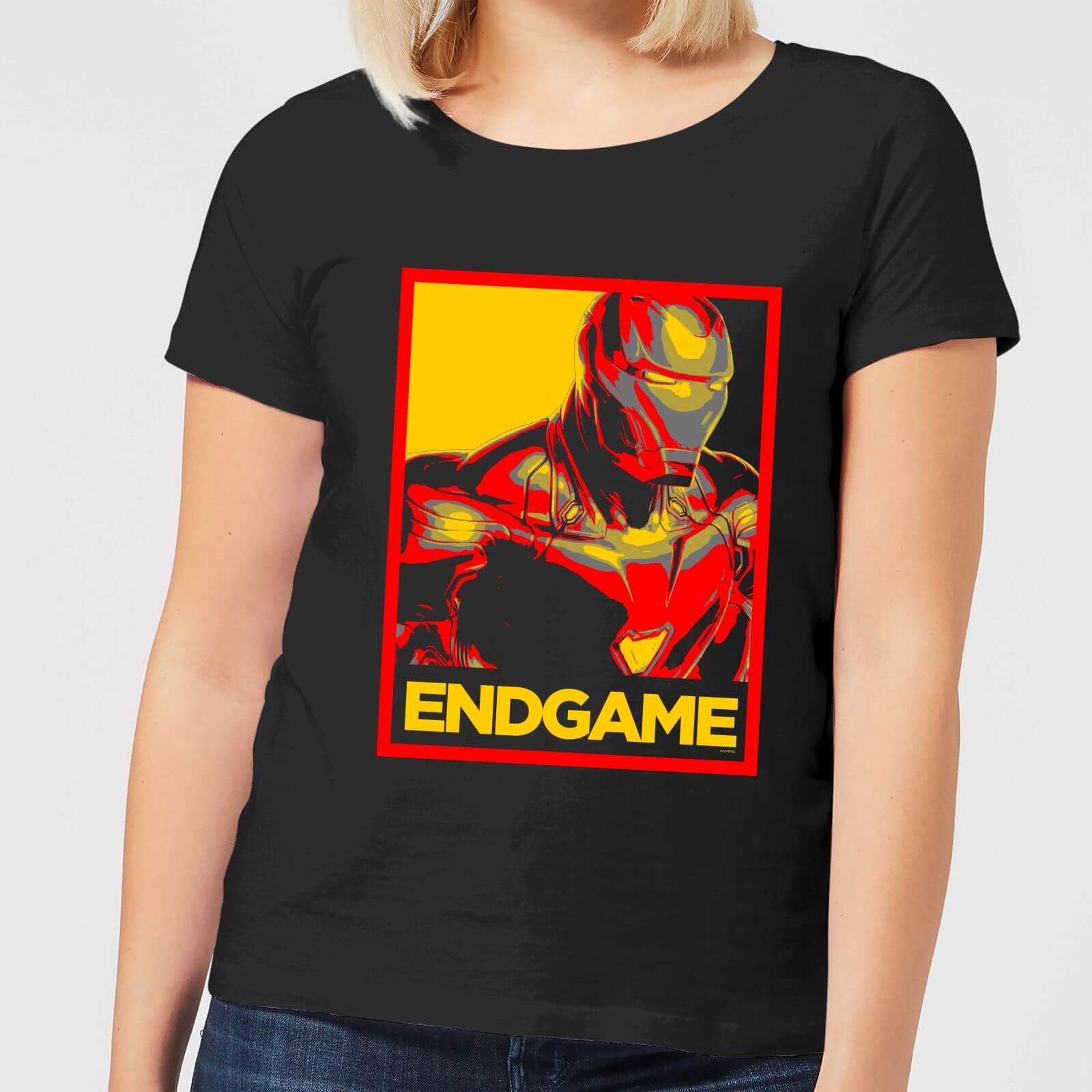 Bild von Avengers Endgame Iron Man Poster Women's T-Shirt - Black - M