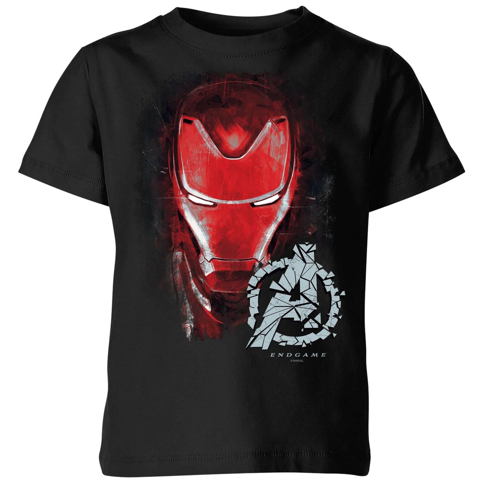 Bild von Avengers Endgame Iron Man Brushed Kids' T-Shirt - Schwarz - 3-4 Jahre