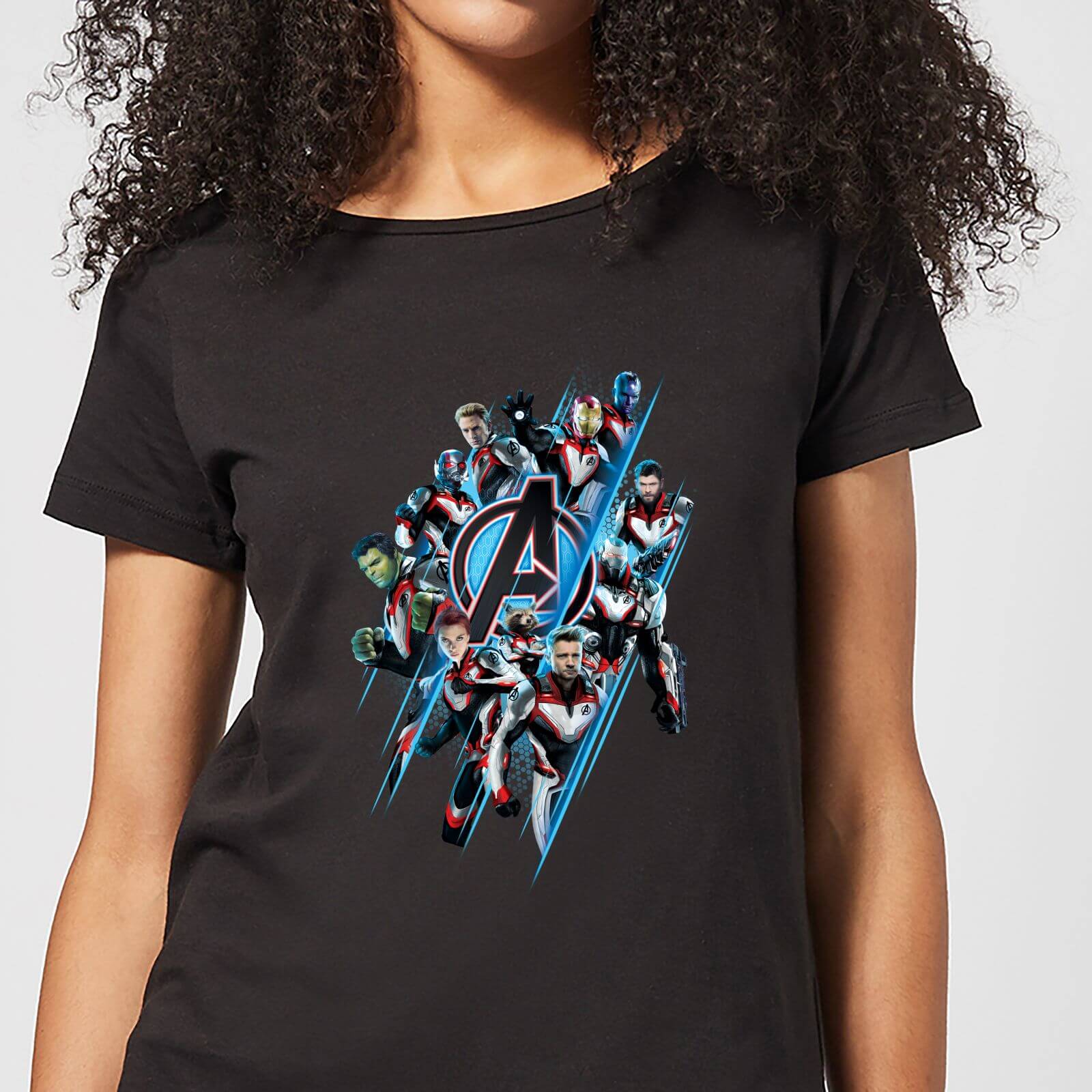 Bild von Avengers: Endgame Logo Team Damen T-Shirt - Schwarz - 3XL