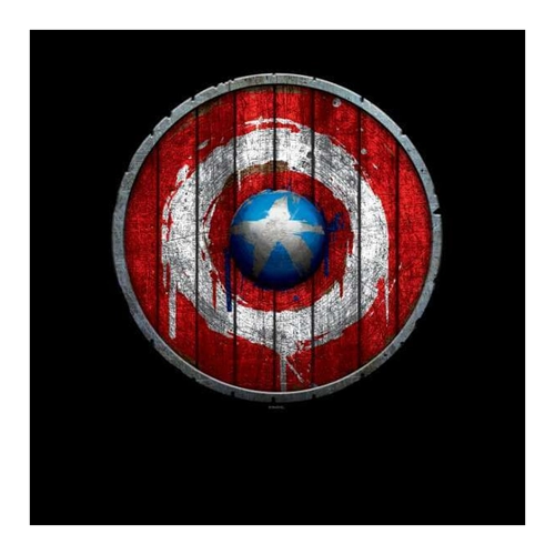 Bild von Marvel Captain America Wooden Shield Sweatshirt - Schwarz - S