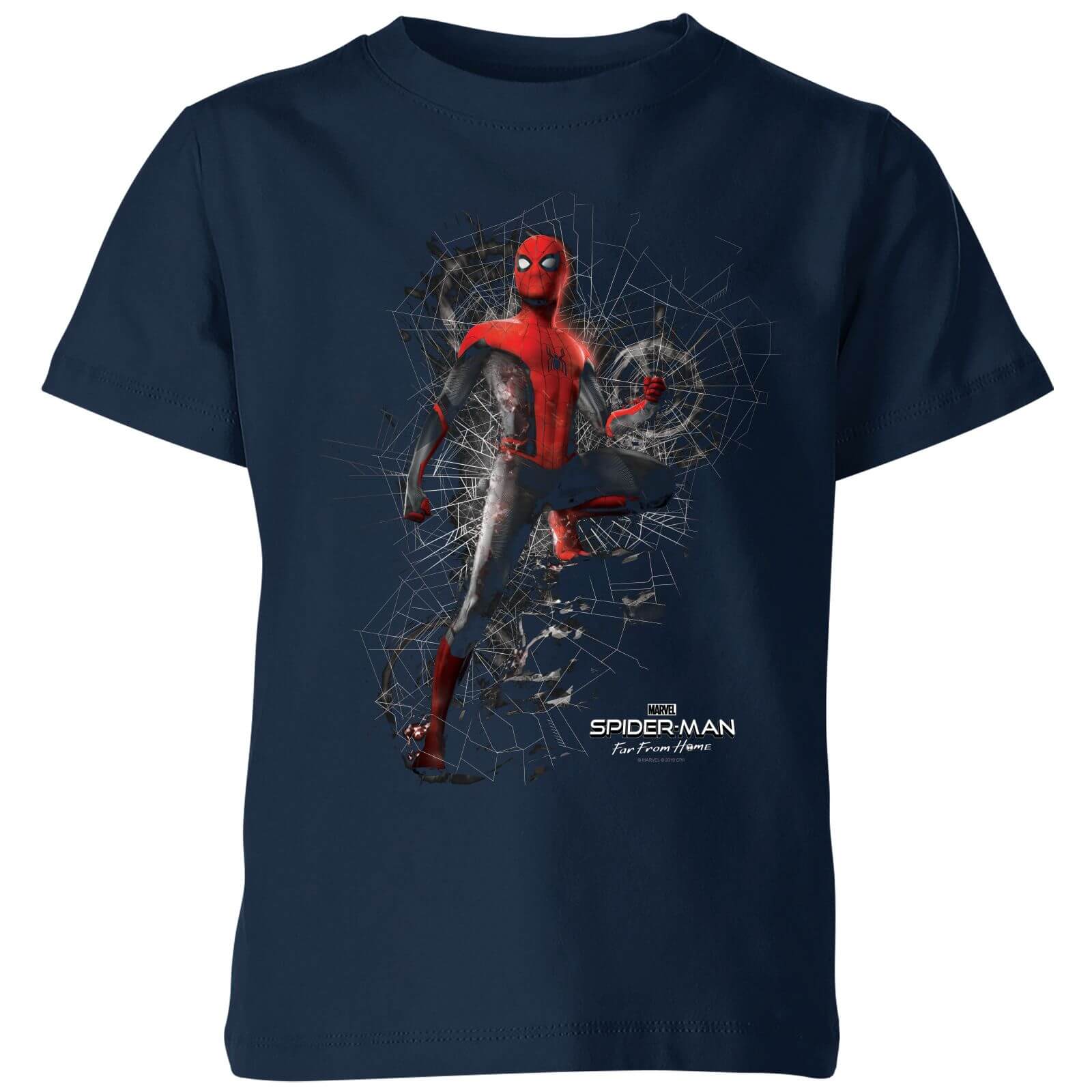 Bild von Spider-Man Far From Home Upgraded Suit Kids' T-Shirt - Navy - 5-6 Jahre