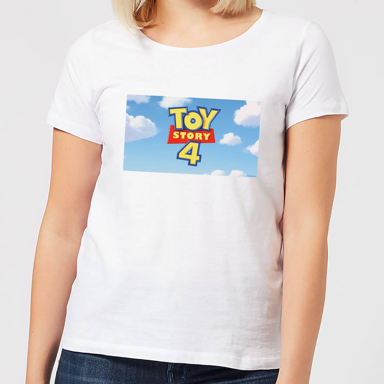 Bild von Toy Story 4 Clouds Logo Women's T-Shirt - White - L