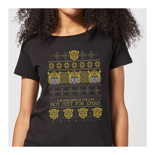 Bild von Bumblebee Classic Ugly Knit Women's Christmas T-Shirt - Black - 4XL im Test
