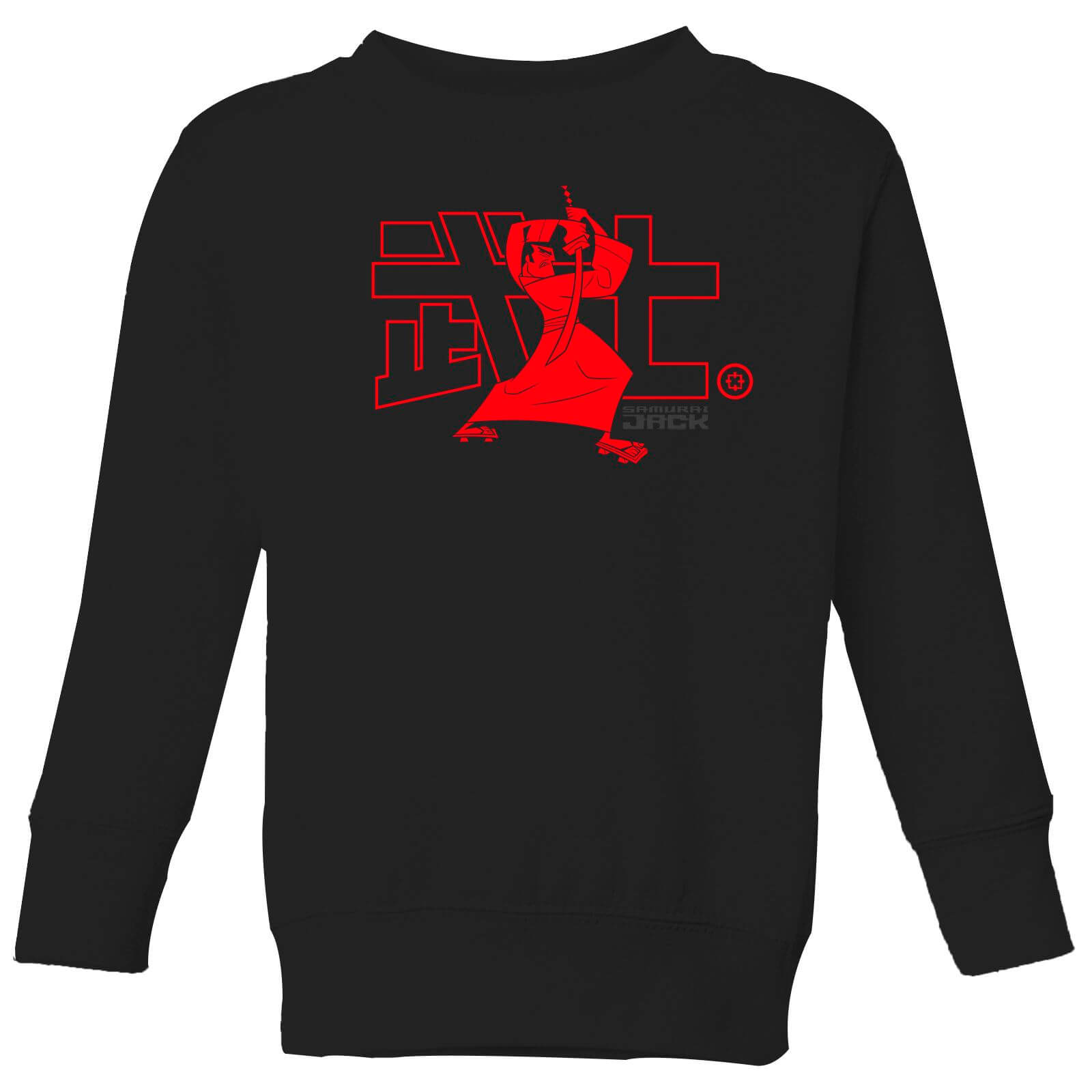 Bild von Samurai Jack Way Of The Samurai Kids' Sweatshirt - Black - 3-4 Jahre