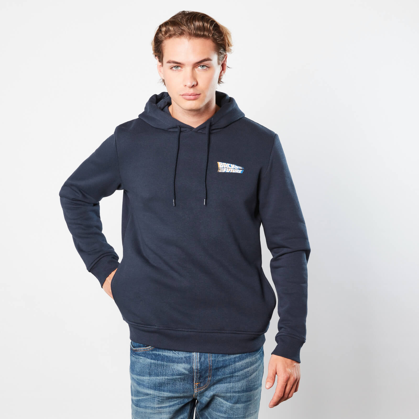 Bild von Zurück in die Zukunft CarStripes Hoodie - Navy Blau - S