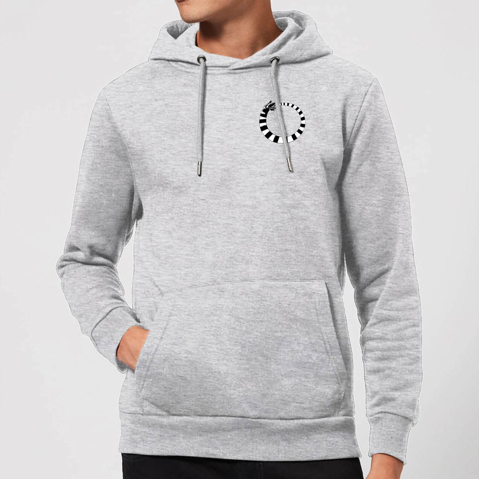Bild von Beetlejuice Sandworm Pocket Tee Hoodie - Grey - L - Grau