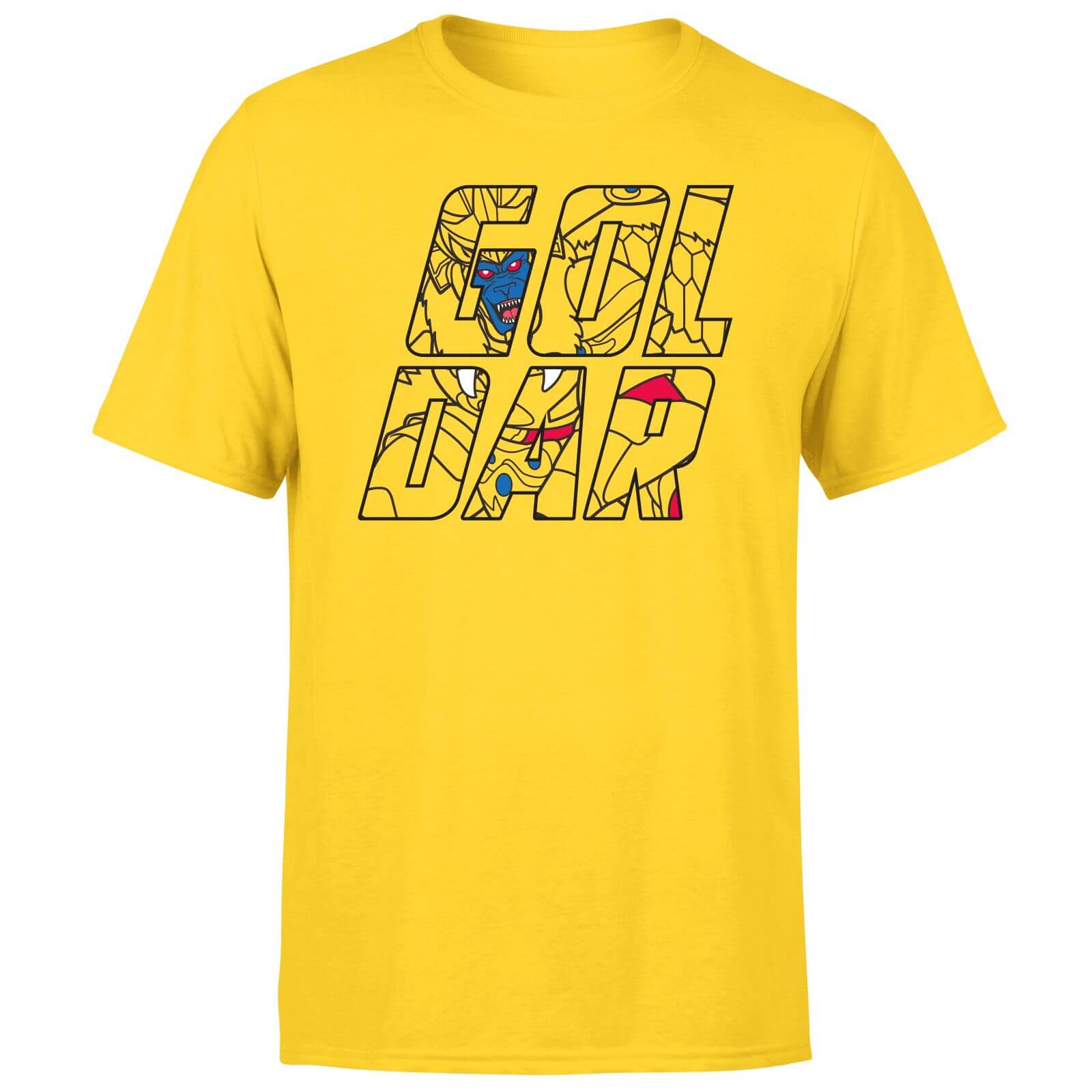Bild von Power Rangers Goldar Text Men's T-Shirt - Gelb - S