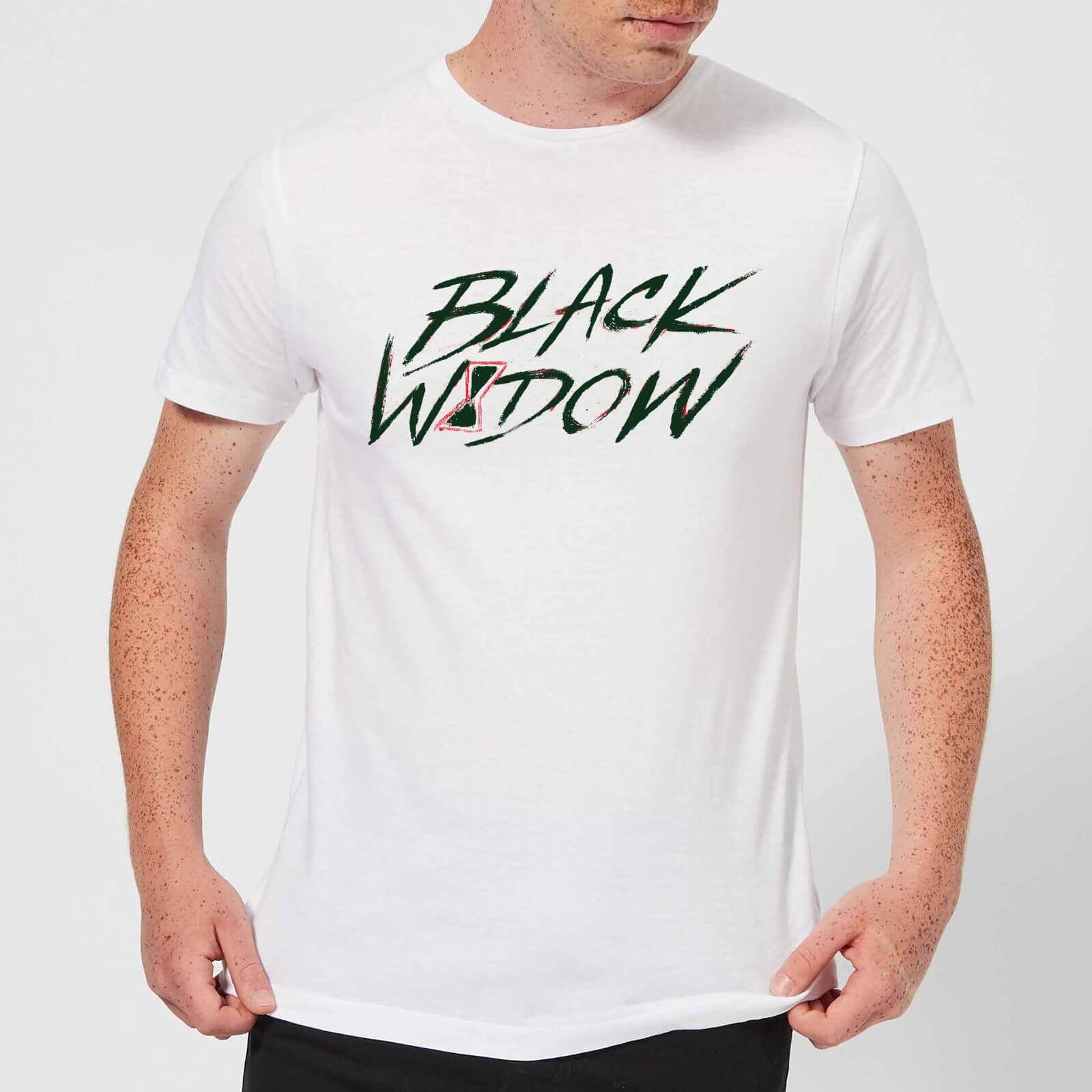 Bild von Black Widow Handwriting Men's T-Shirt - White - S