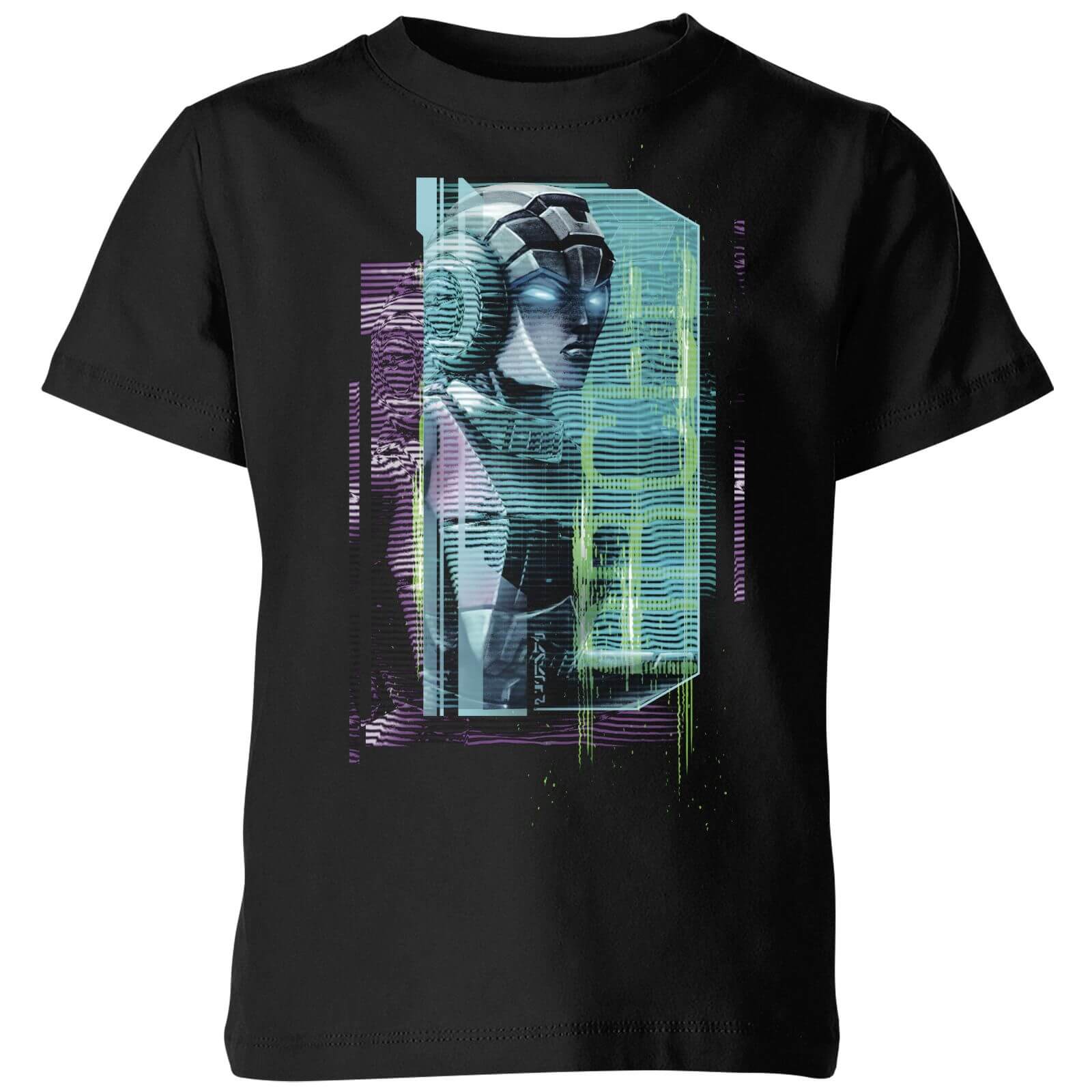 Bild von Transformers Arcee Glitch Kinder T-Shirt - Schwarz - 3-4 Jahre
