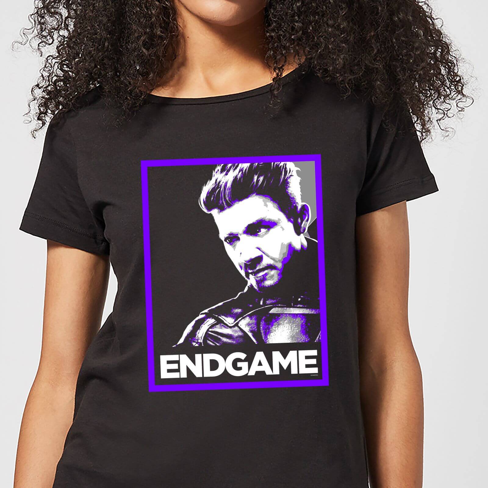 Bild von Avengers Endgame Hawkeye Poster Women's T-Shirt - Black - XXL