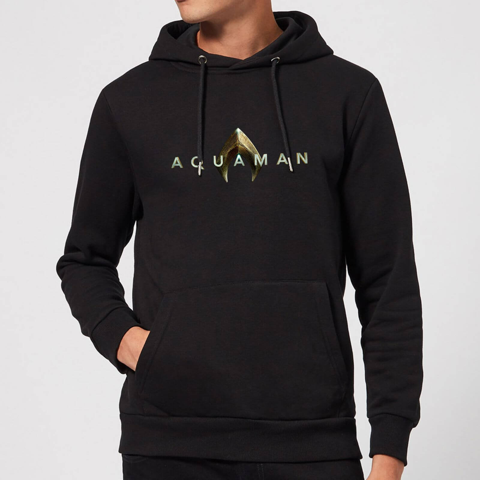 Bild von Aquaman Title Hoodie - Schwarz - XL