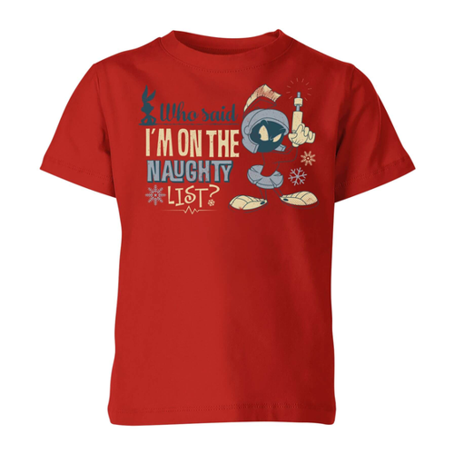 Bild von Looney Tunes Martian Kinder Weihnachten T-Shirt - Rot
