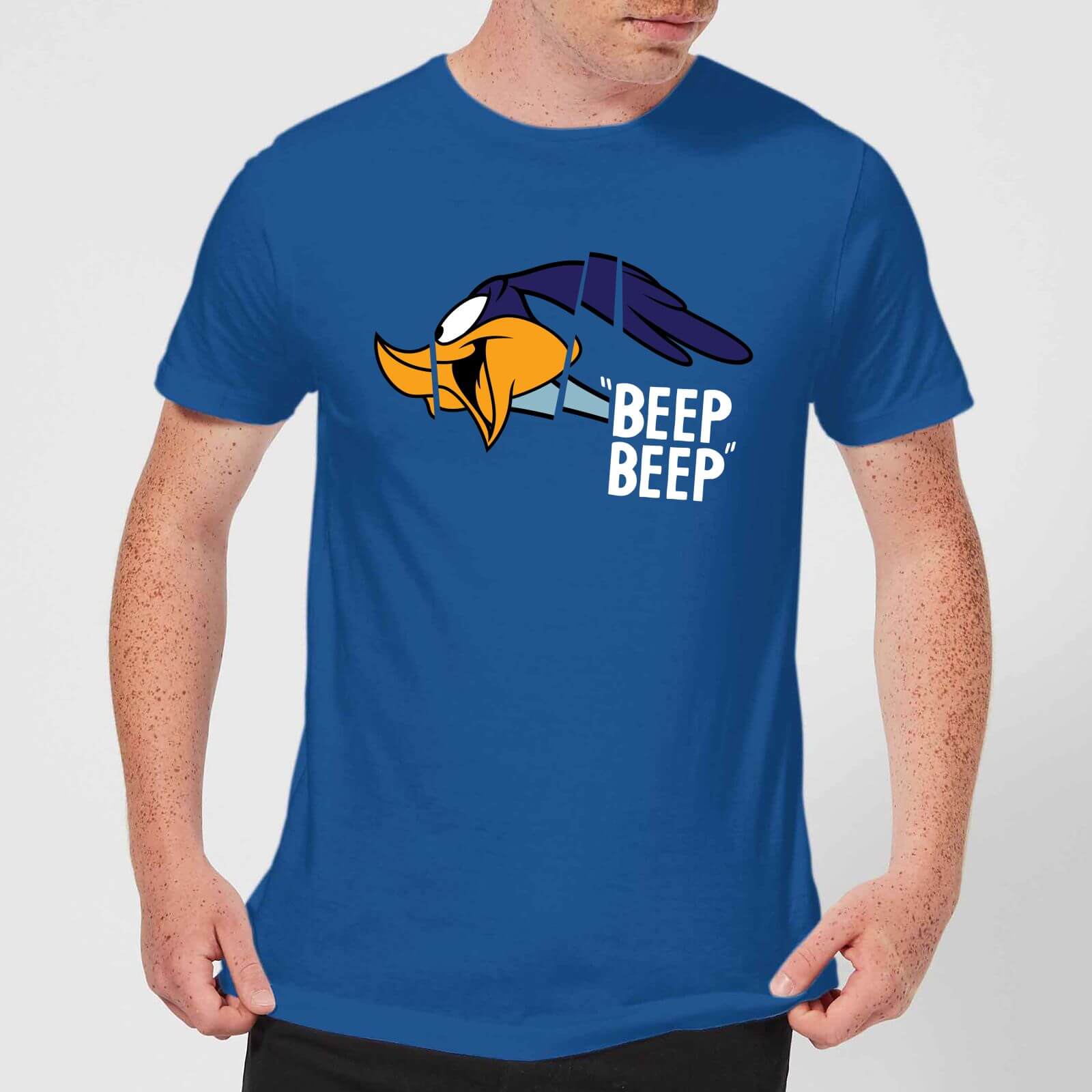 Bild von Looney Tunes Road Runner Beep Beep Herren T-Shirt - Blau Royal - M