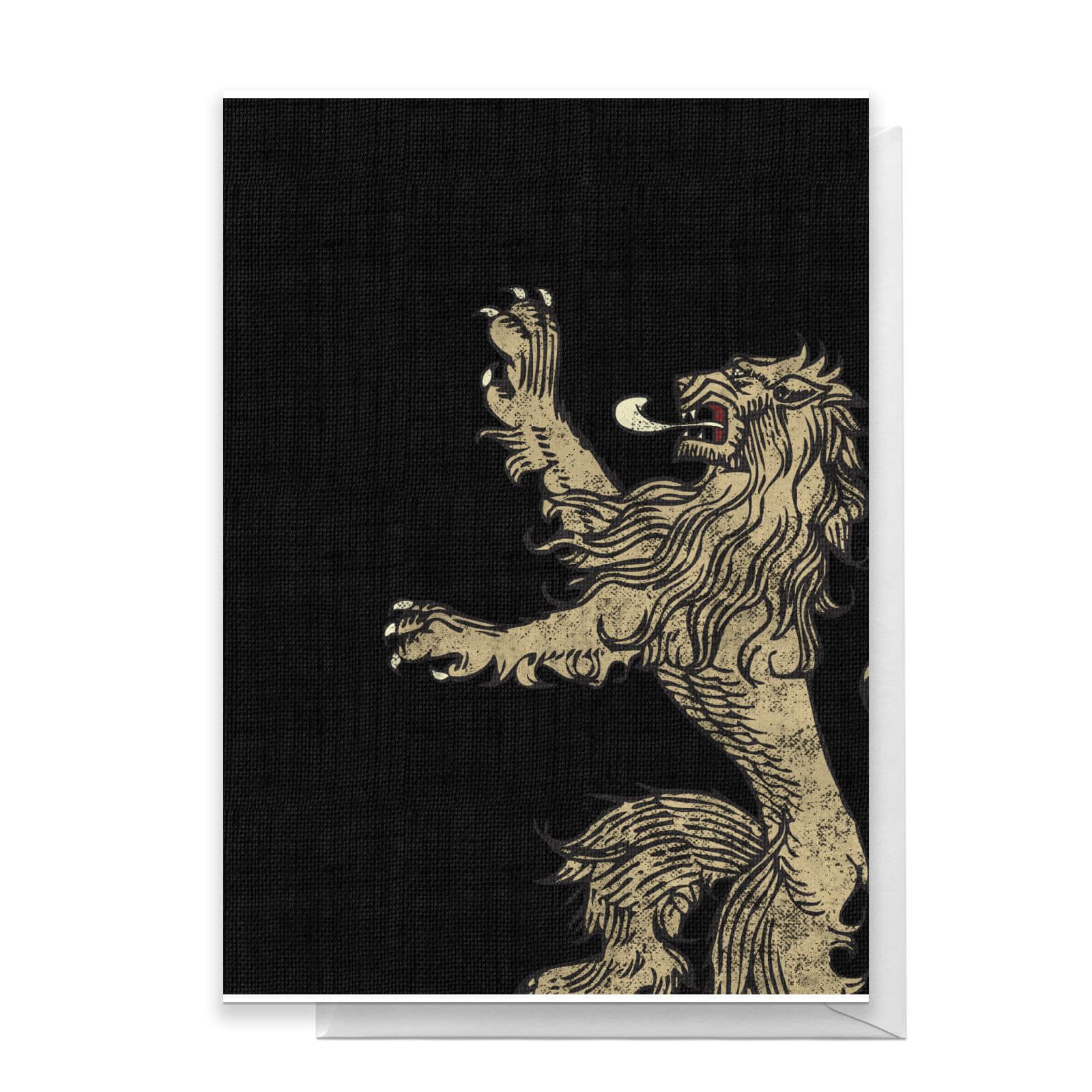 Bild von Game of Thrones House Lannister Greetings Card - Giant Card
