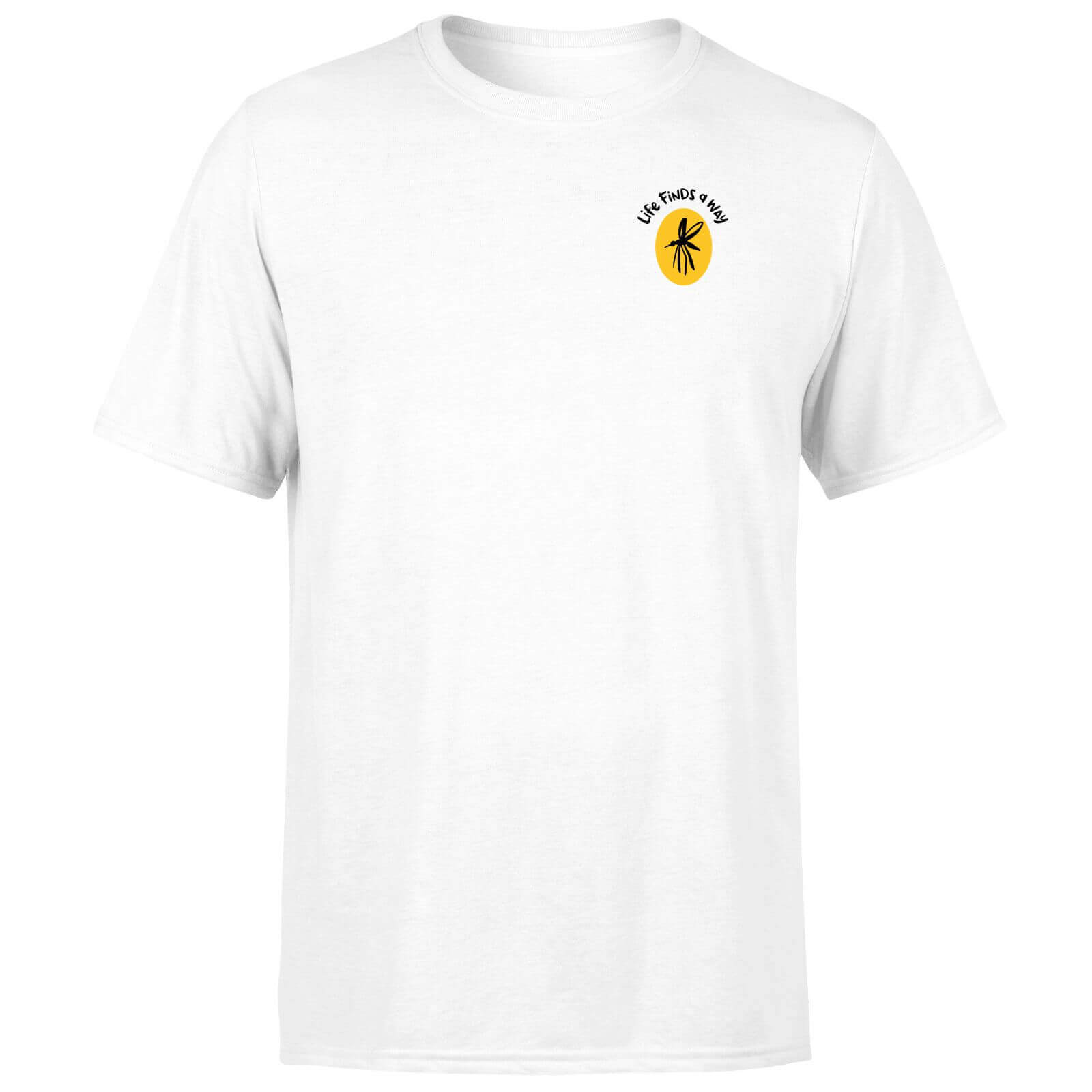 Bild von Jurassic Park Amber Sample Embroidered Men's T-Shirt - White - 3XL