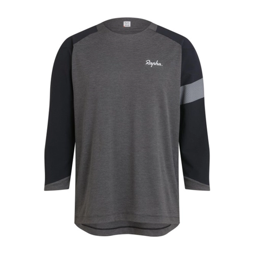 Bild von Rapha Trail 3/4 Sleeve Jersey - Radtrikot XL grau