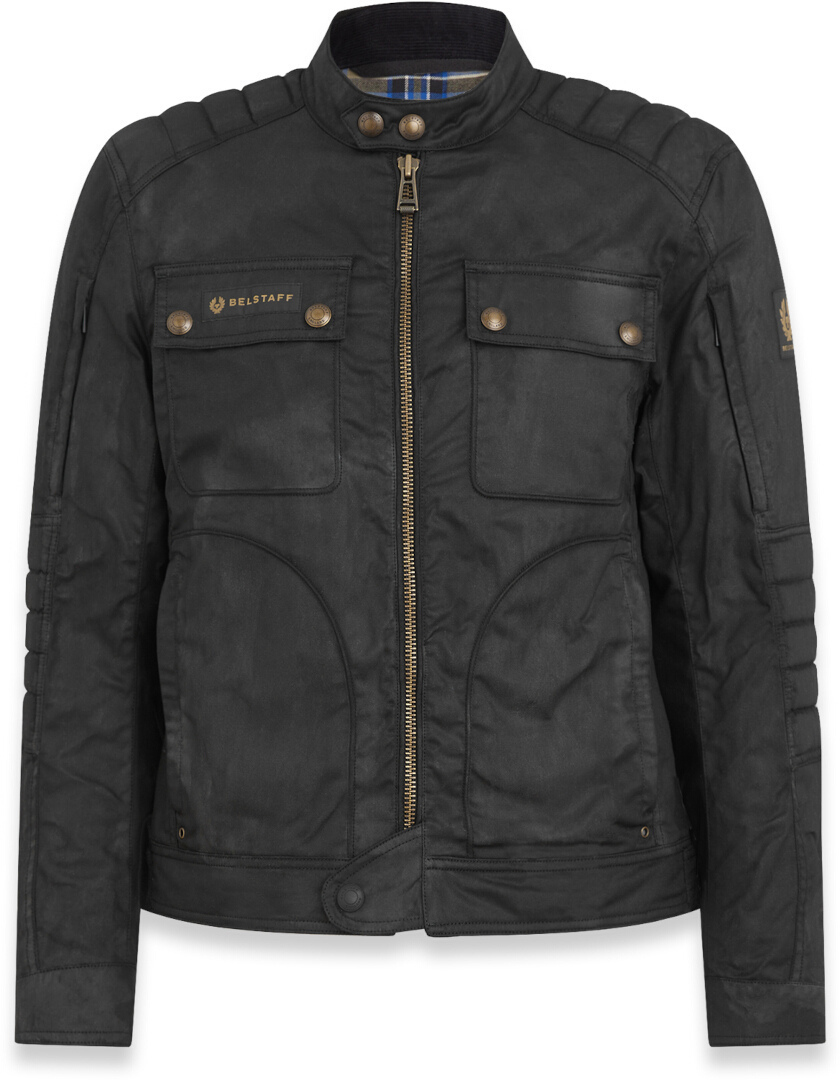 Bild von Belstaff Roberts Motorrad Wachsjacke, schwarz, Größe S für Männer