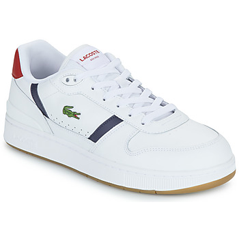 Bild von Lacoste Herren Low Sneaker T-Clip Set Weiß Leder Textil Mix, Farbauswahl:Weiss-Kombi, 9999-englisch-eu-mapping:43