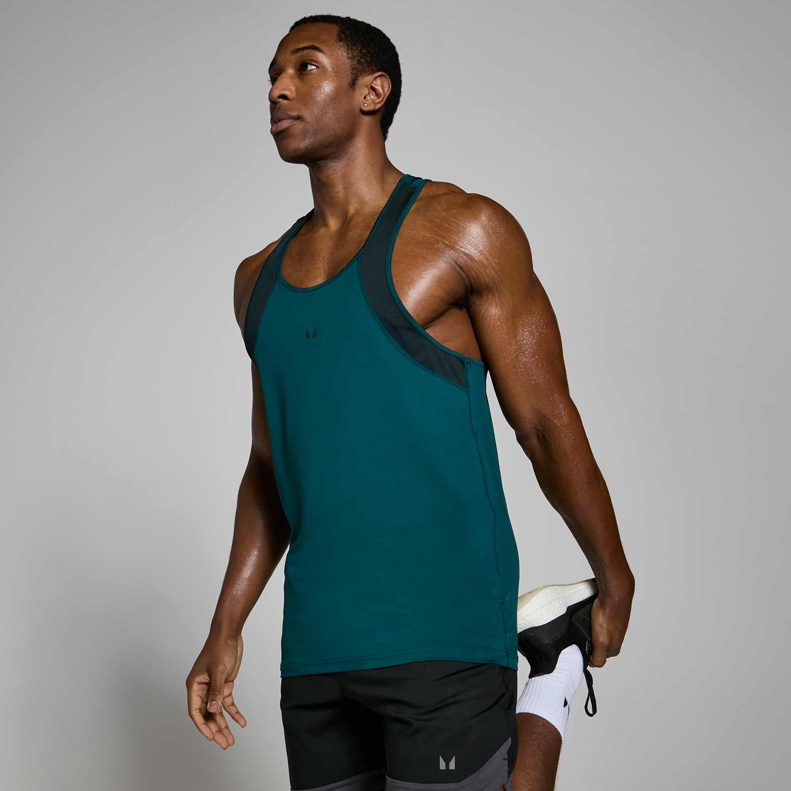 Bild von MP Herren Tempo Top mit Ringerrücken – Dark Teal - XS