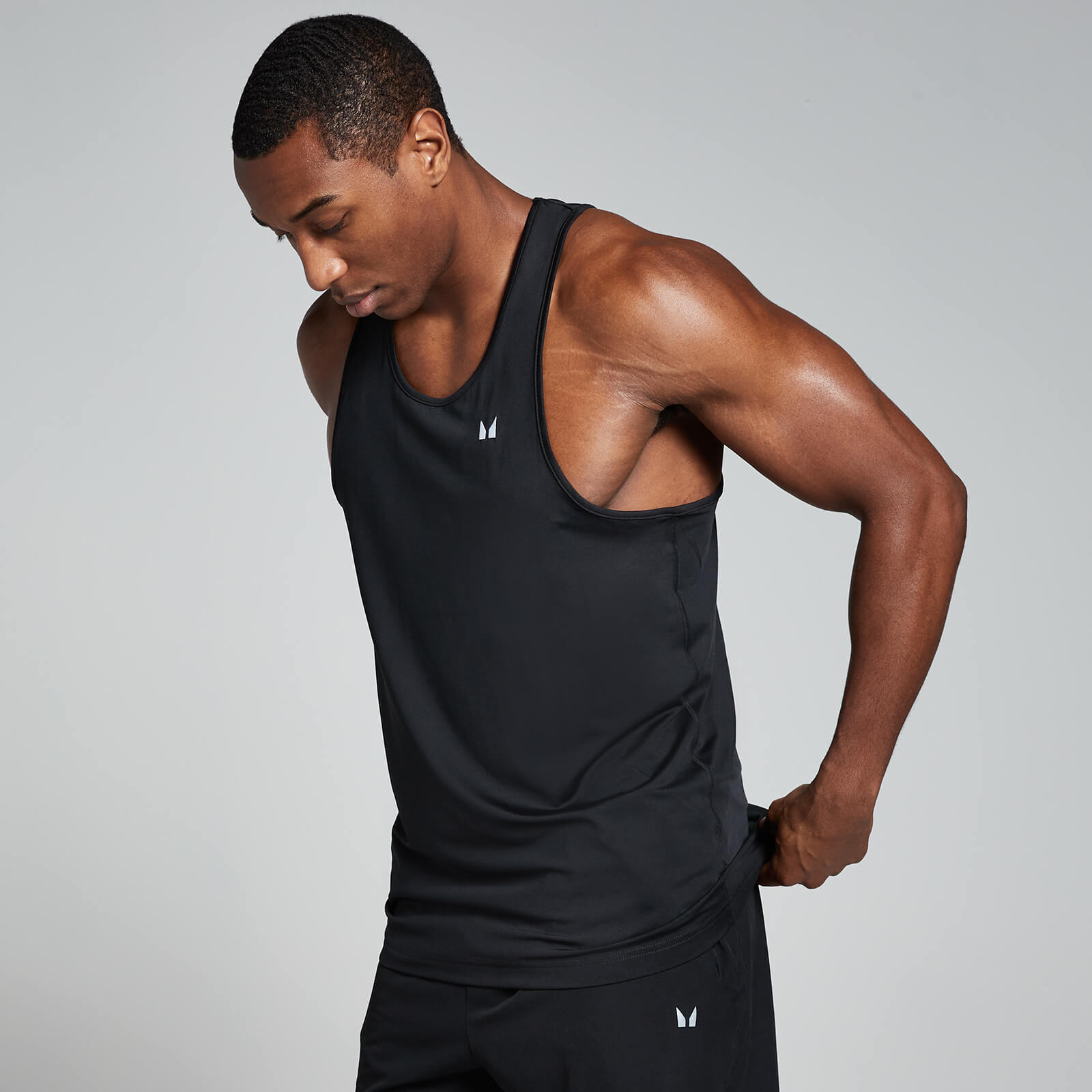 Bild von MP Herren Training Stringer-Top – Schwarz - XXL