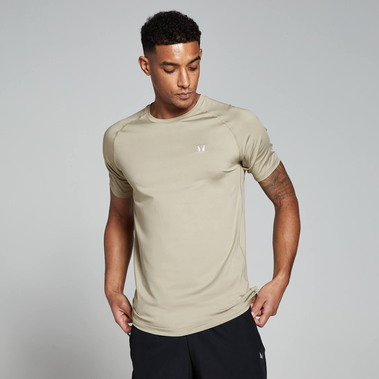 Bild von MP Herren Training Kurzarm-T-Shirt – Stone - XXL