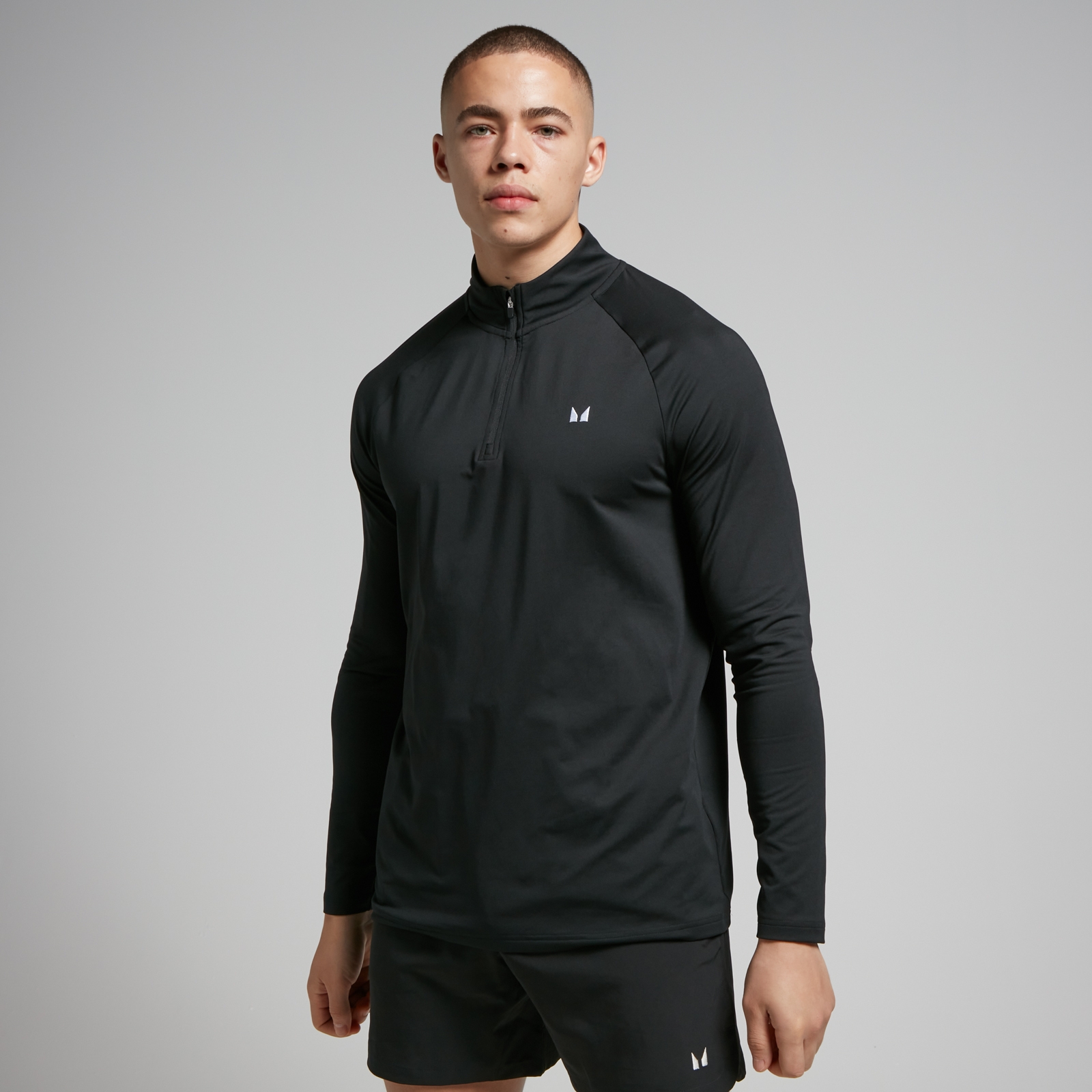 Bild von MP Herren Trainingstop mit 1/4-Reißverschluss – Schwarz - XL