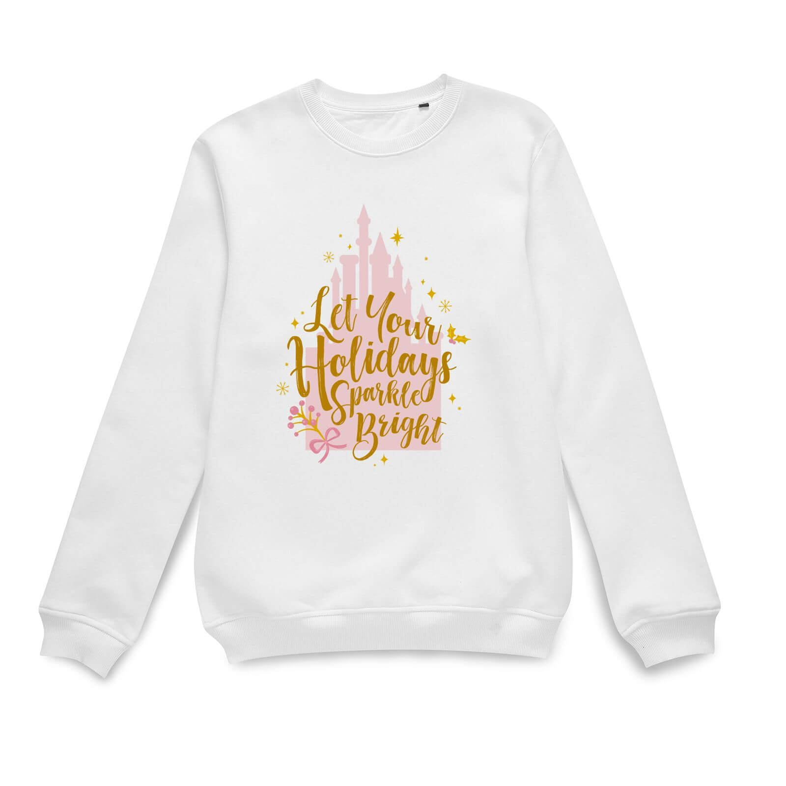 Bild von Disney Holiday Spakle Bright Weihnachtspullover – Weiß - XS