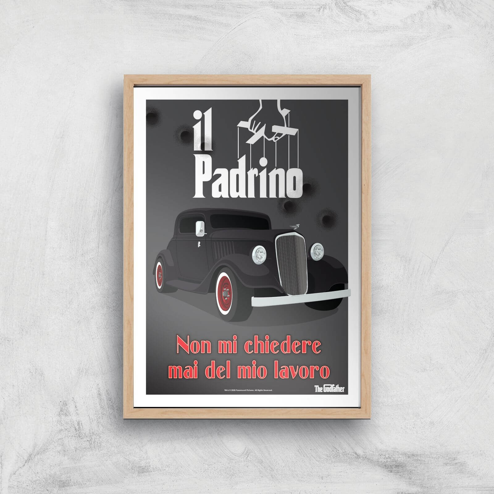 Bild von Der Pate Giclee Art Print - A3 - Wooden Frame