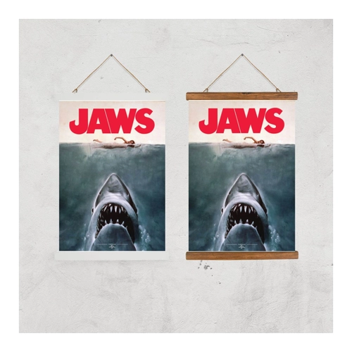 Bild von Jaws Giclee Art Print - A3 - White Frame
