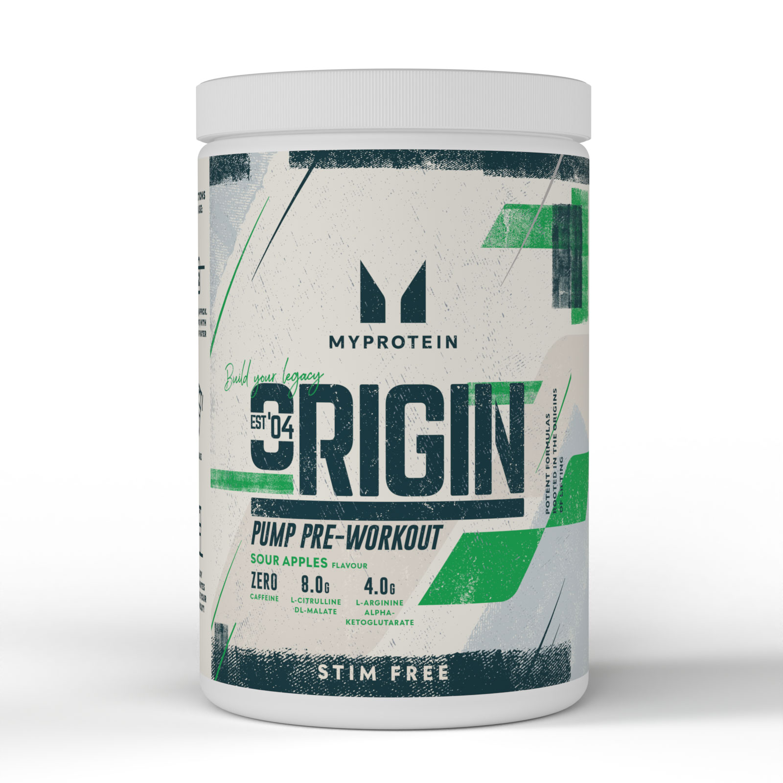 Bild von Origin Pump Pre-Workout (Stim-Free) - 30Portionen - Sour Apples