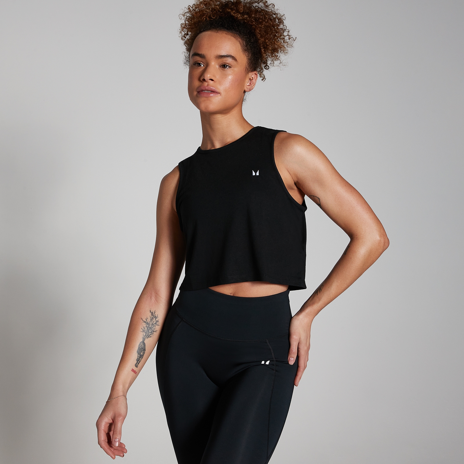 Bild von MP Damen Training Crop-Top – Schwarz - L