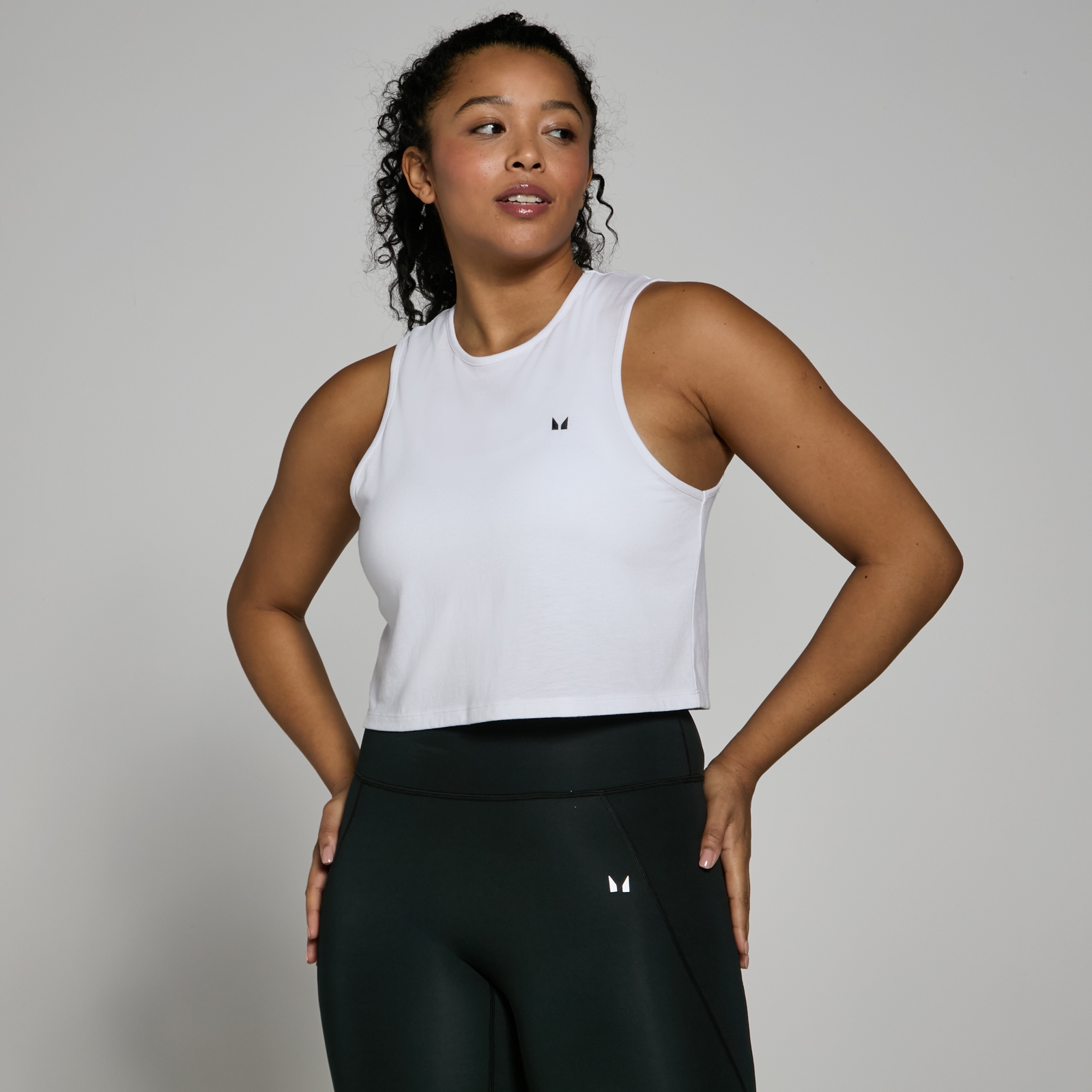 Bild von MP Damen Training Crop-Top – Weiß - XXL