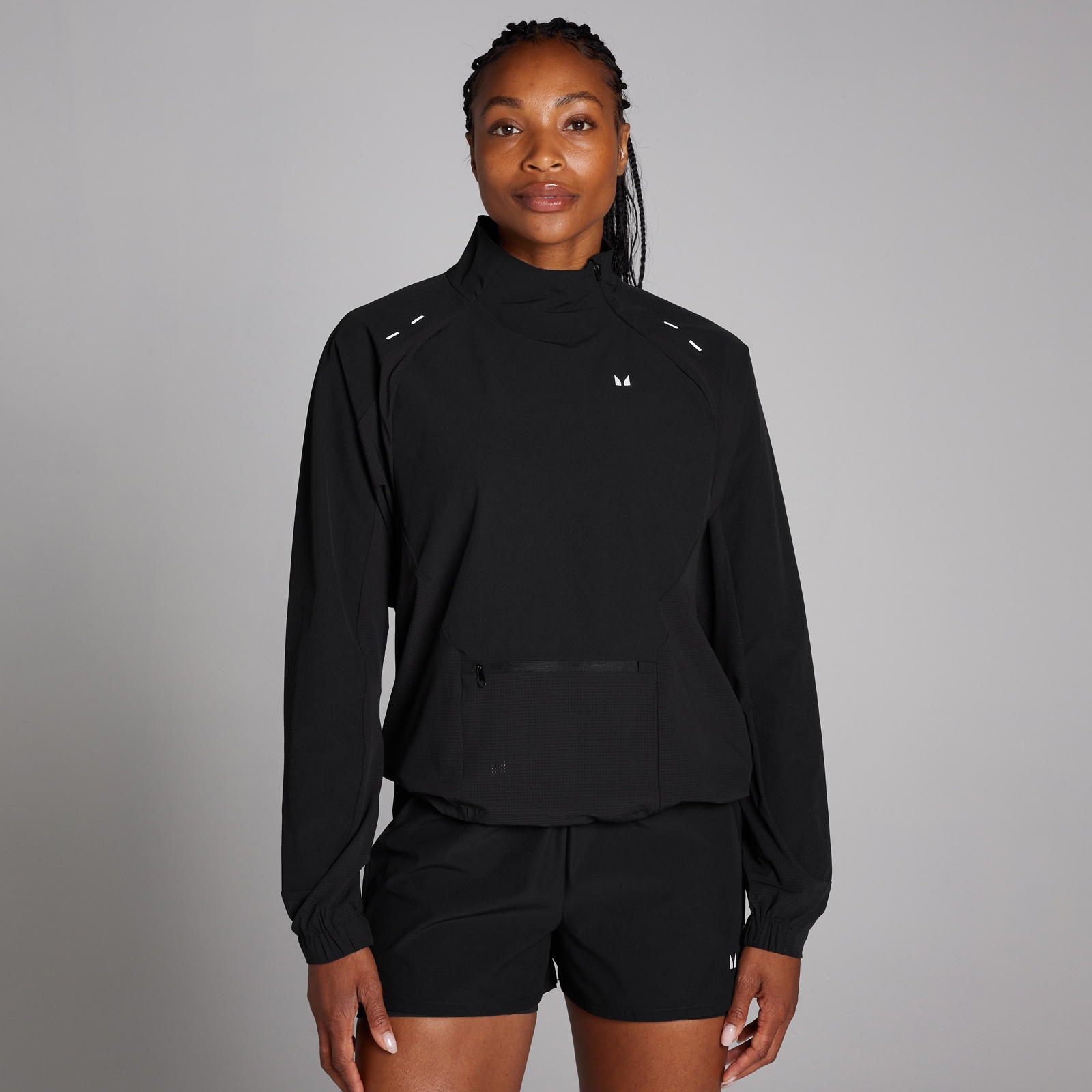 Bild von MP Damen Velocity verstaubare Jacke – Schwarz - S