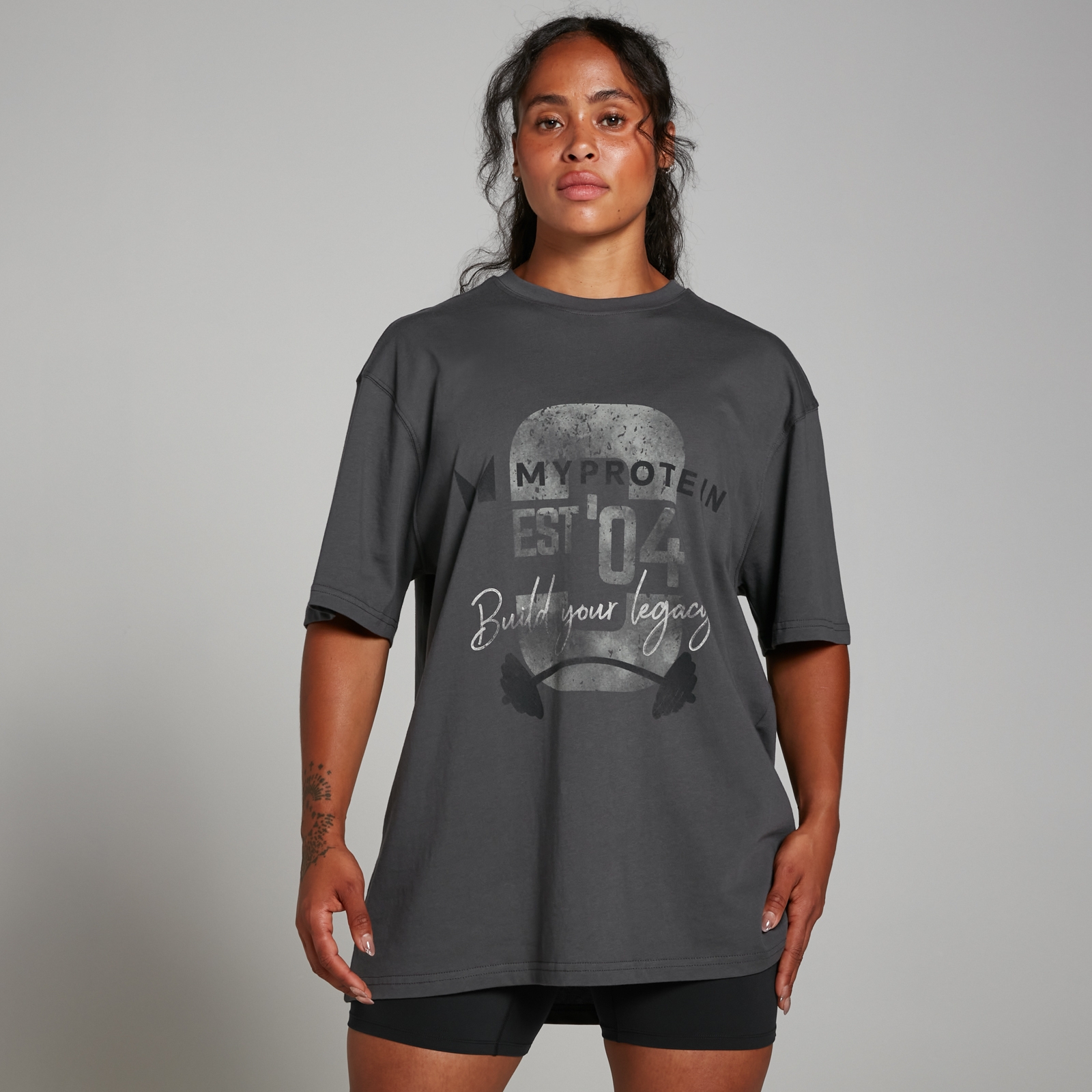 Bild von MP Origin T-Shirt mit Grafik – Verwaschenes Grau - XXL-XXXL